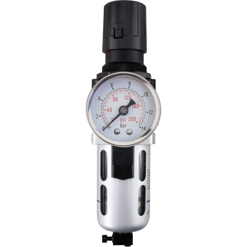 Modular Air Filter/Regulator (Gauge Included), 1/2" NPT, 145 PSI, 1.5 fl. Oz. Capacity Haskins Industrial Inc.