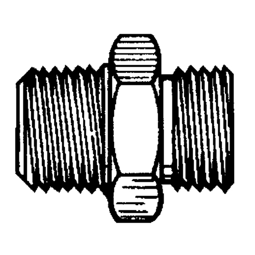 Reducer/Adapter Fitting, 1/4" x 1/8" Dia, Brass Haskins Industrial Inc.