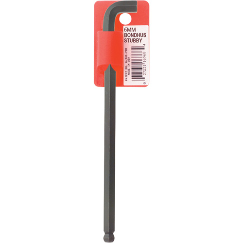 Long-Arm Hex Key Wrench, Ball End, 6 mm x 139 mm L, L Shape Haskins Industrial Inc.