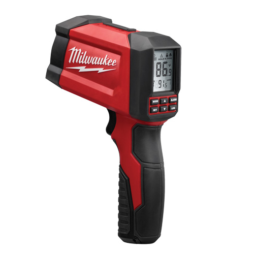 Infrared/Contact Temp-Gun Thermometer, -40°- 1472°F ( -40°-800°C ), 30:1, Adjustable Emmissivity Haskins Industrial Inc.
