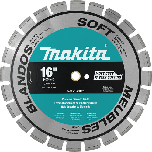 Lame de diamant segment&eacute;e pour mat&eacute;riau doux Haskins Industrial Inc.