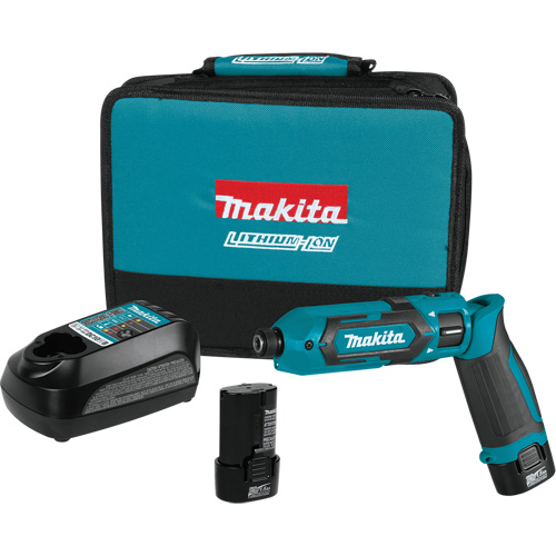 Trousse de tournevis &agrave; chocs, 1/4", 220 lb-po Couple max., 7,2 V, Lithium-ion Haskins Industrial Inc.