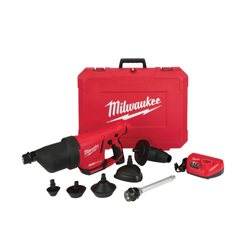 Trousse de pistolet &agrave; air de nettoyage de drain M12 Airsnake, &eacute;lectrique Haskins Industrial Inc.
