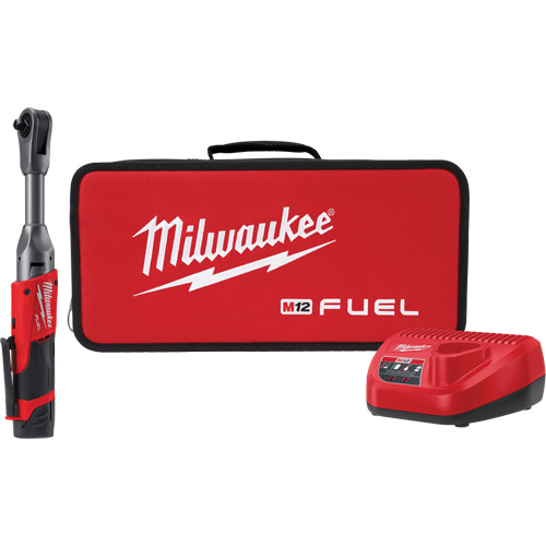 M12 Fuel Extended Reach Ratchet Kit, 12 V, 3/8" Drive Haskins Industrial Inc.