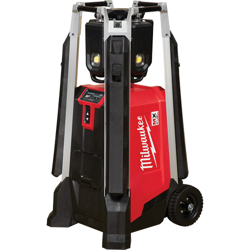 MX Fuel Rocket Tower Light & Charger, LED, 27000 Lumens Haskins Industrial Inc.