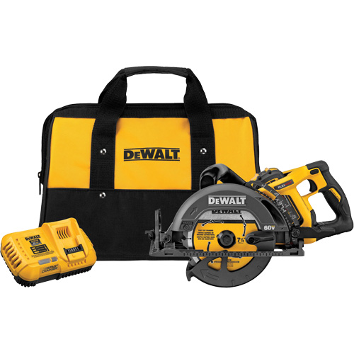 FlexVolt&reg; Worm Drive Style Saw Kit, 7-1/4", 60 V Haskins Industrial Inc.