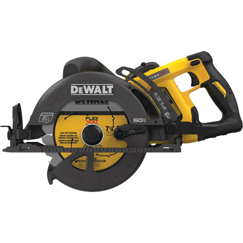 FlexVolt&reg; Worm Drive Style Saw Kit, 7-1/4", 60 V Haskins Industrial Inc.