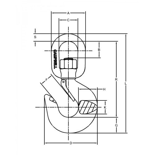 Latched Swivel Hoist Hook Haskins Industrial Inc.