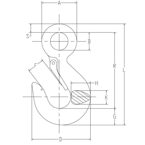 Crochet de palan Haskins Industrial Inc.