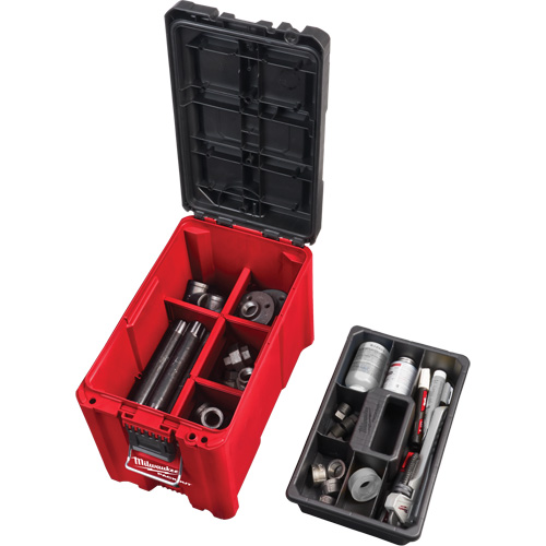 Packout Compact Tool Box, 10" x 16-1/5" x 13", Black/Red Haskins Industrial Inc.