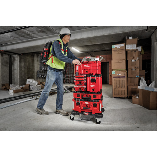 Packout Compact Tool Box, 10" x 16-1/5" x 13", Black/Red Haskins Industrial Inc.