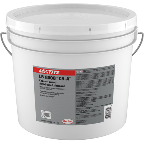 LB 8008 C5-A Copper Anti-Seize Lubricant, 25 lbs., Pail, 1800°F (982°C) Max Temp. Haskins Industrial Inc.