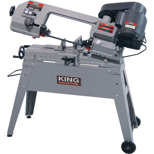 Metal Cutting Band Saw, Horizontal/Vertical, 5" Round and 4-1/2" x 6" Rectangular Cutting Capacity Haskins Industrial Inc.