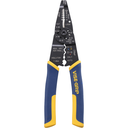 Wire Stripper/Crimper/Cutter Multi-Tool, 8-1/2" L, 10 - 22 AWG Haskins Industrial Inc.