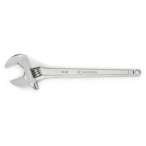 Adjustable Wrench, 18" L, 2-1/16" Max Width, Chrome Haskins Industrial Inc.