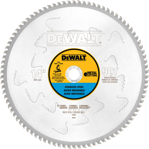 Stainless Steel Cutting Saw Blade, 14", 90 Teeth, Metal Use Haskins Industrial Inc.