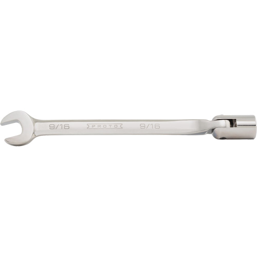 Combination Flex-Head Wrench, 12 Point, 3/8", Satin Finish Haskins Industrial Inc.