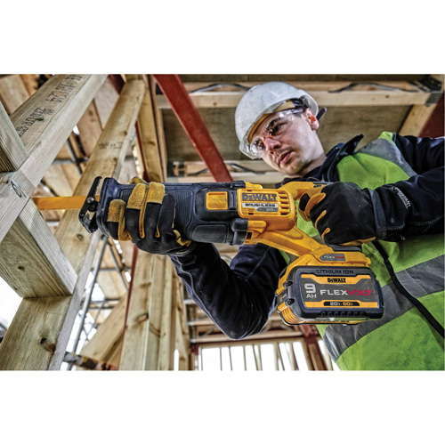 FlexVolt&reg; Max Brushless Reciprocating Saw (Tool Only), 60 V, Lithium-Ion Battery, 0-3000 SPM Haskins Industrial Inc.