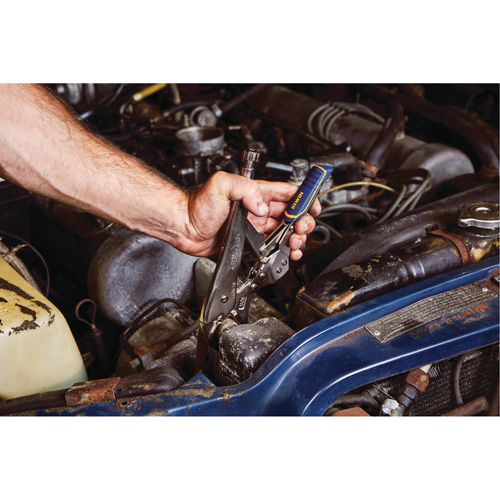 Vise-Grip&reg; Fast Release 10WR Locking Pliers with Wire Cutter, 10" Length, Curved Jaw Haskins Industrial Inc.