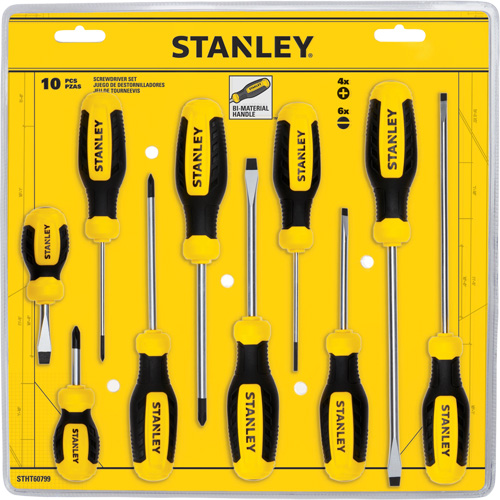 Screwdriver Set, 10 Pcs. Haskins Industrial Inc.