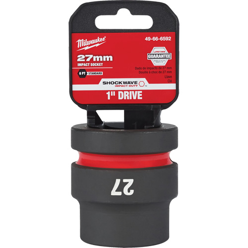 Shockwave Impact Duty Socket, Power, 27 mm, 1" Drive, 6 Points Haskins Industrial Inc.