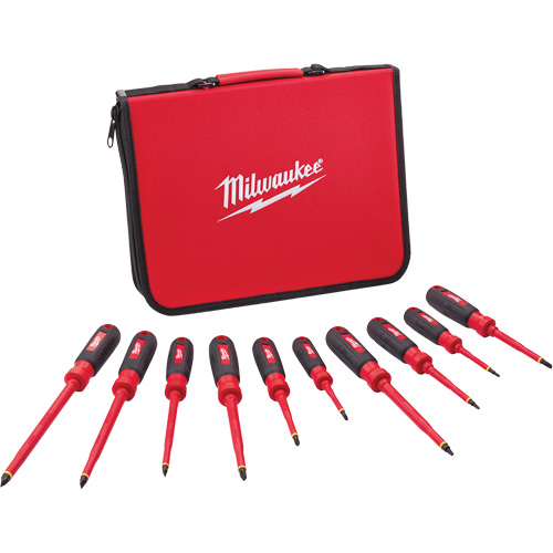 Insulated Screwdriver Set with EVA Foam Case, 10 Pcs. Haskins Industrial Inc.