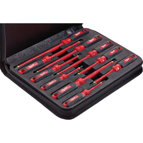 Insulated Screwdriver Set with EVA Foam Case, 10 Pcs. Haskins Industrial Inc.