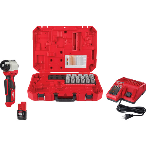 Trousse de pince &agrave; d&eacute;nuder M12 avec 17 bagues en cuivre THHN/XHHW Haskins Industrial Inc.