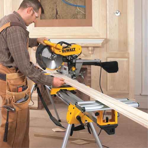 Double Bevel Sliding Compound Mitre Saw with Stand Haskins Industrial Inc.