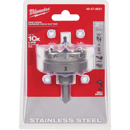 Scies-cloches au carbure monobloc, 2", Profondeur de la coupe de 3/16" Haskins Industrial Inc.