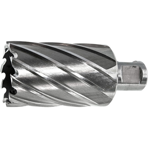 Fraise annulaire DRILLCO, Diam&egrave;tre de 7/16", Acier rapide, Profondeur de la coupe de 1", Tige 3/4" Haskins Industrial Inc.