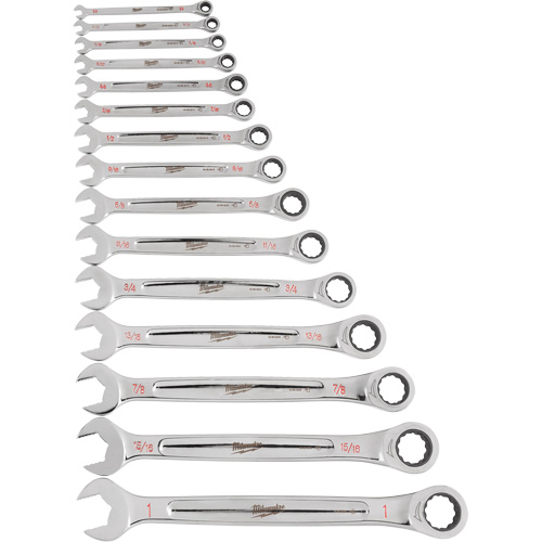 Ratcheting Wrench Set, Combination, 15 Pieces, Imperial Haskins Industrial Inc.