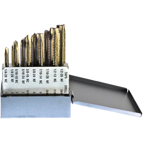 DRILLCO Tap Set, 10 Pieces Haskins Industrial Inc.