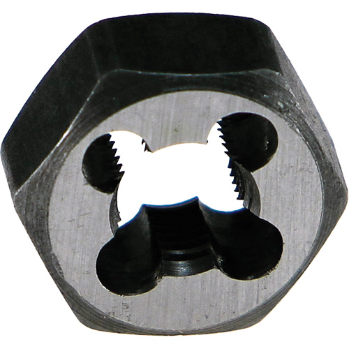 Drillco&reg; Hexagon Threading Die Nut, 1/4"-20 Thread, High Speed Steel Haskins Industrial Inc.