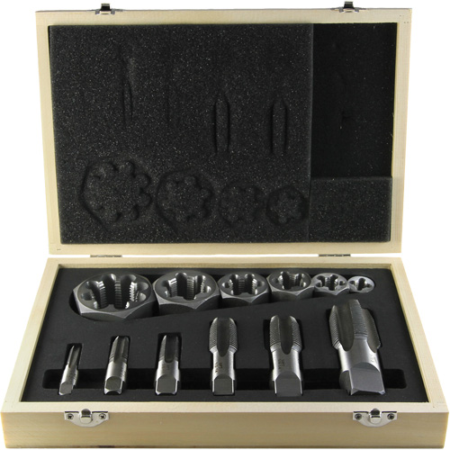 Jeu de tarauds pour tuyau DRILLCO, 12 Morcea Haskins Industrial Inc.