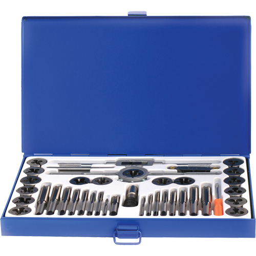 Drillco&reg; Fractional Tap & Die Set, 40 Pieces Haskins Industrial Inc.
