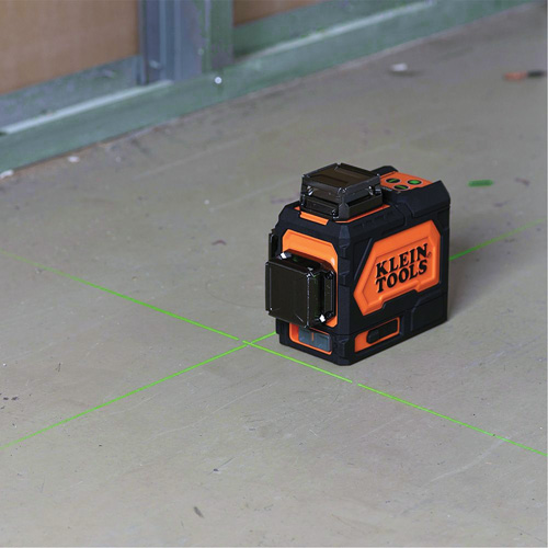 Niveau laser planaire vert auto-nivelant rechargeable Haskins Industrial Inc.