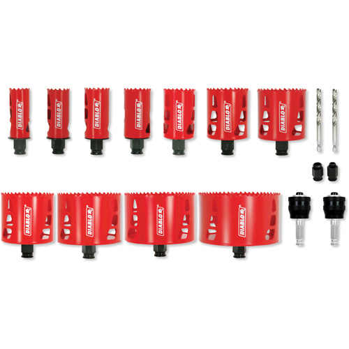 Ensemble de scie-cloche bim&eacute;tallique de plombier, 17 morceaux Haskins Industrial Inc.