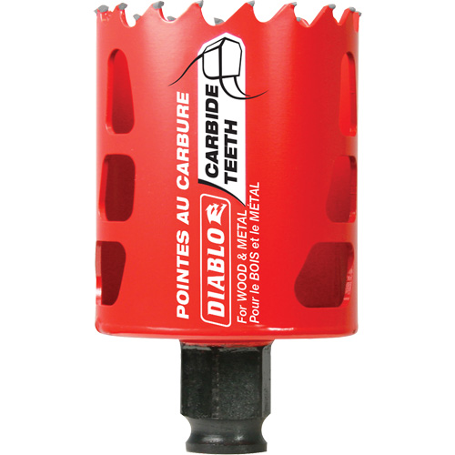 Wood & Metal Hole Saw, 2", 2-3/8" Depth of Cut, Carbide Haskins Industrial Inc.