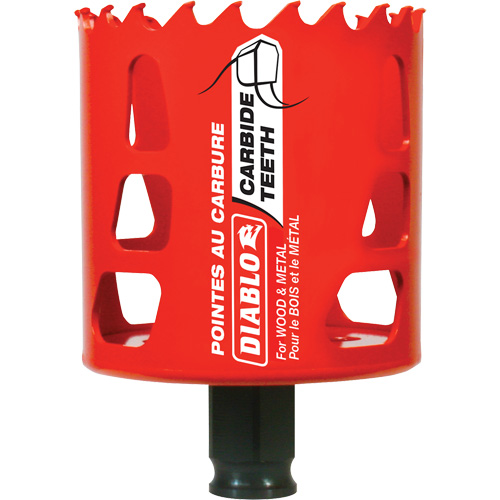 Scie cloche pour bois et m&eacute;tal, 2-1/2", Profondeur de la coupe 2-3/8", Carbure Haskins Industrial Inc.