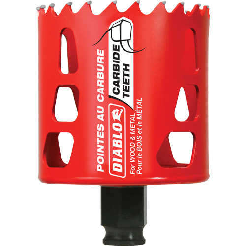 Wood & Metal Hole Saw, 2-5/8", 2-3/8" Depth of Cut, Carbide Haskins Industrial Inc.