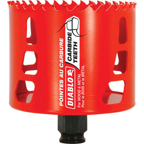 Scie cloche pour bois et m&eacute;tal, 3-1/4", Profondeur de la coupe 2-3/8", Carbure Haskins Industrial Inc.