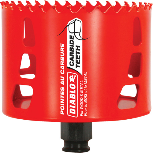 Scie cloche pour bois et m&eacute;tal, 3-5/8", Profondeur de la coupe 2-3/8", Carbure Haskins Industrial Inc.