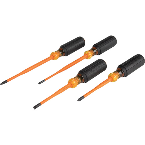Slim-Tip Insulated Screwdriver Set, 1000 V, 4 Pcs Haskins Industrial Inc.