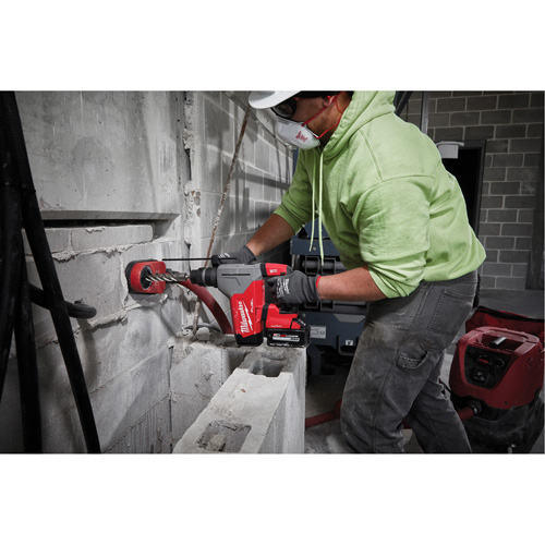 M18 Fuel SDS Plus Rotary Hammer with Hammervac Dust Extractor Kit, 18 V, 1-1/8" - 3", 800 RPM Haskins Industrial Inc.