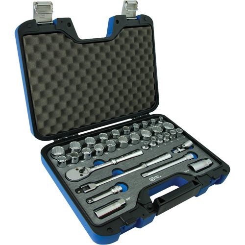 Jeu d'Accessoires pour douilles SAE & m&eacute;triques &agrave; 12 pans, 33 Mcx, Prise de 3/8" Haskins Industrial Inc.