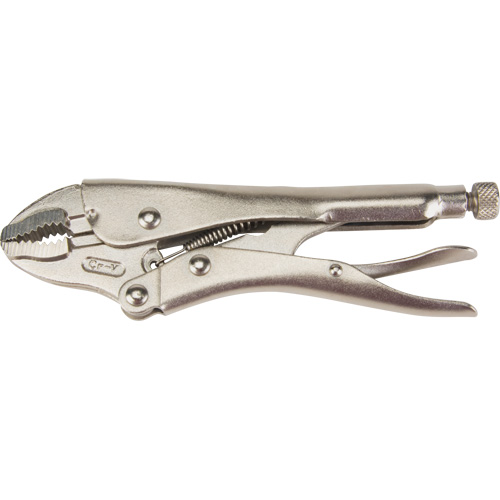 Locking Pliers with Wire Cutter, 7" Length, Curved Jaw Haskins Industrial Inc.