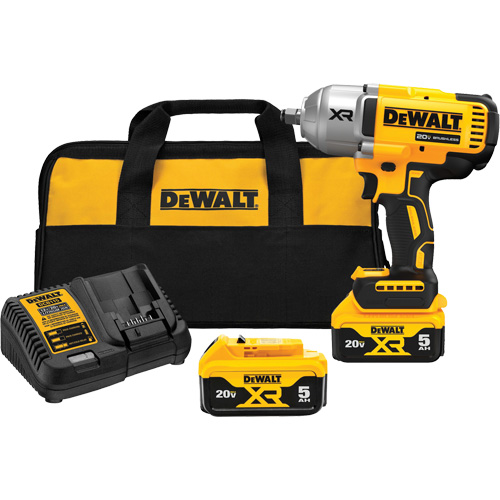 XR&reg; High Torque Impact Wrench Kit with Hog Ring Anvil, 20 V, 1/2" Socket Haskins Industrial Inc.