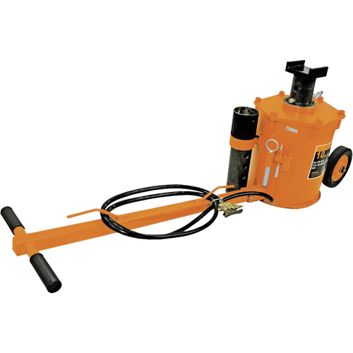 Cric pneumatique pour usage intensif, Capacit&eacute; de 10 tonne(s), 18" - 52" h Haskins Industrial Inc.