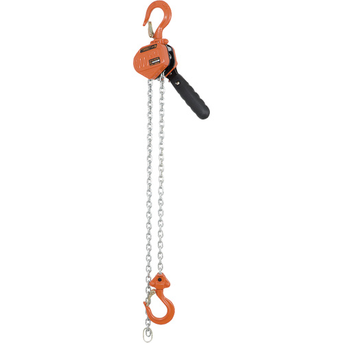 KLP-50-5 VLP Series Heavy-Duty Lever Puller, 5' Lift, 1000 lbs. (0.5 tons) Capacity, Galvanized Steel Chain Haskins Industrial Inc.